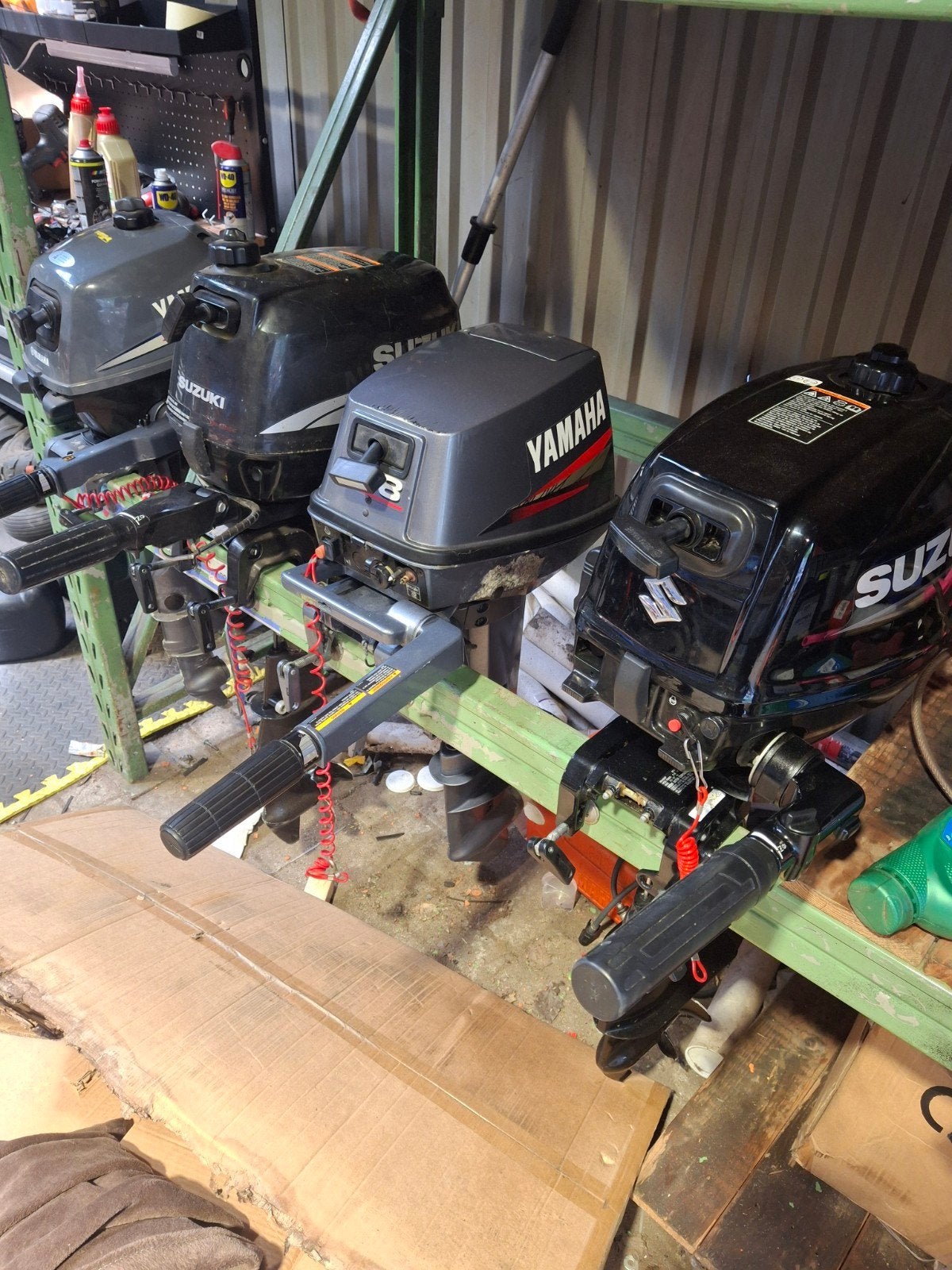 Heleboel buitenboordmotor 4,5,6,8 pk kortstaart in topstaat, Enlèvement ou Envoi, 5 à 10 ch, Utilisé, Moteur hors-bord