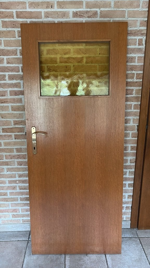 4 binnendeuren met beslag, Doe-het-zelf en Bouw, Ophalen, Zo goed als nieuw, Glas, Binnendeur