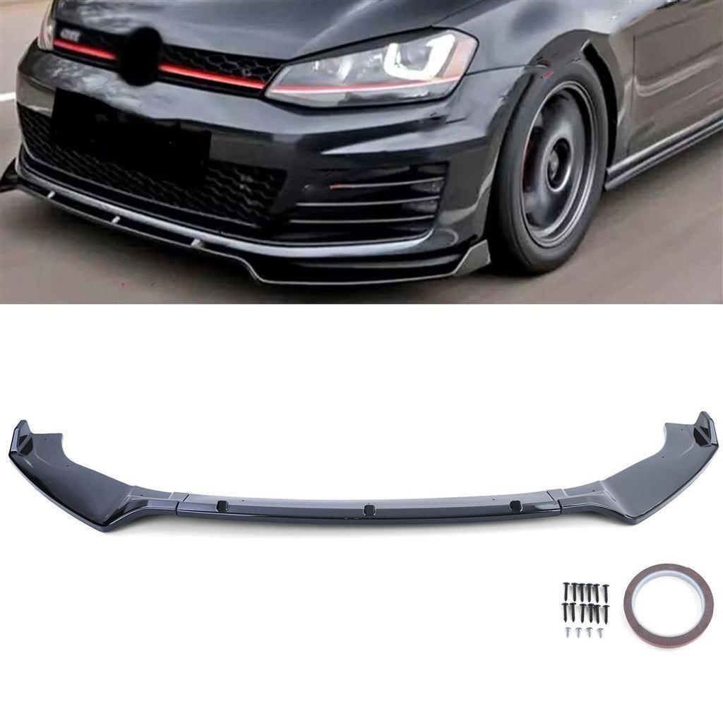 Spoiler Splitter Geschikt Voor VW Golf 7 GTI GTD Glans Zwart, Envoi