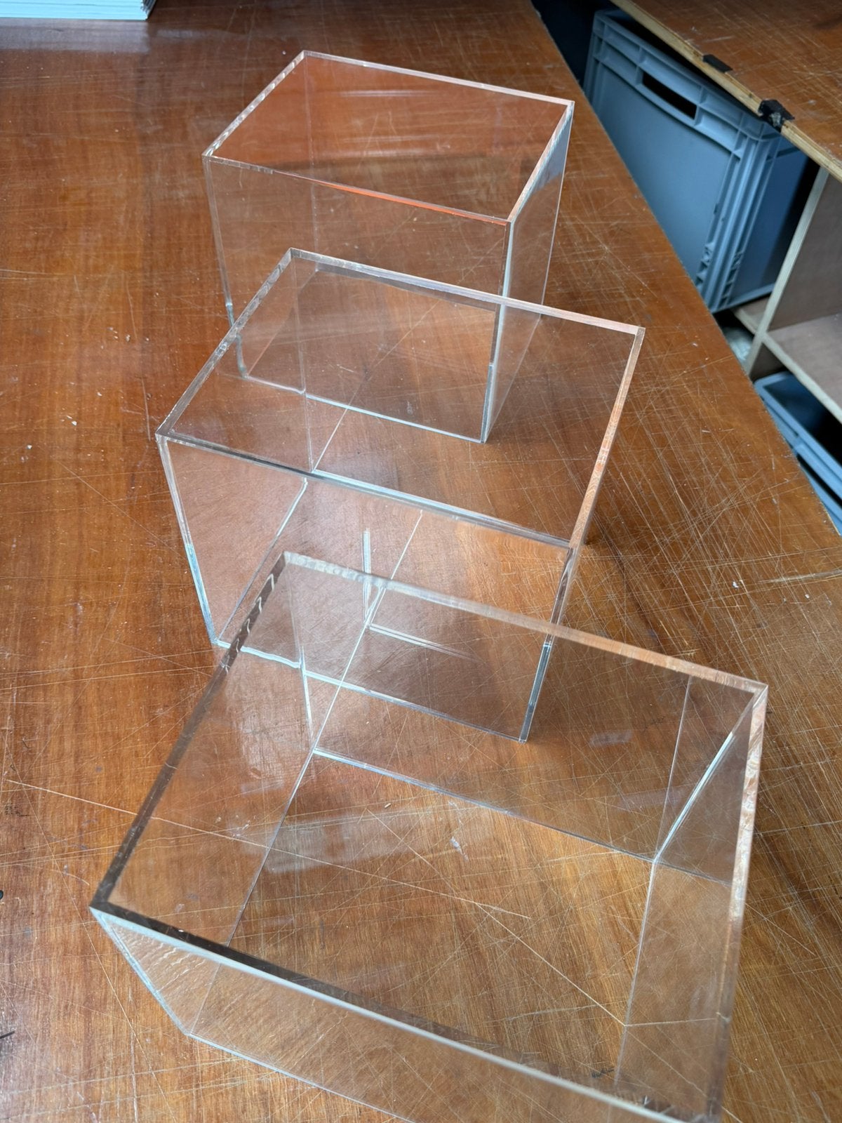 Plexiglass stolpen, Huis en Inrichting, Ophalen, Zo goed als nieuw
