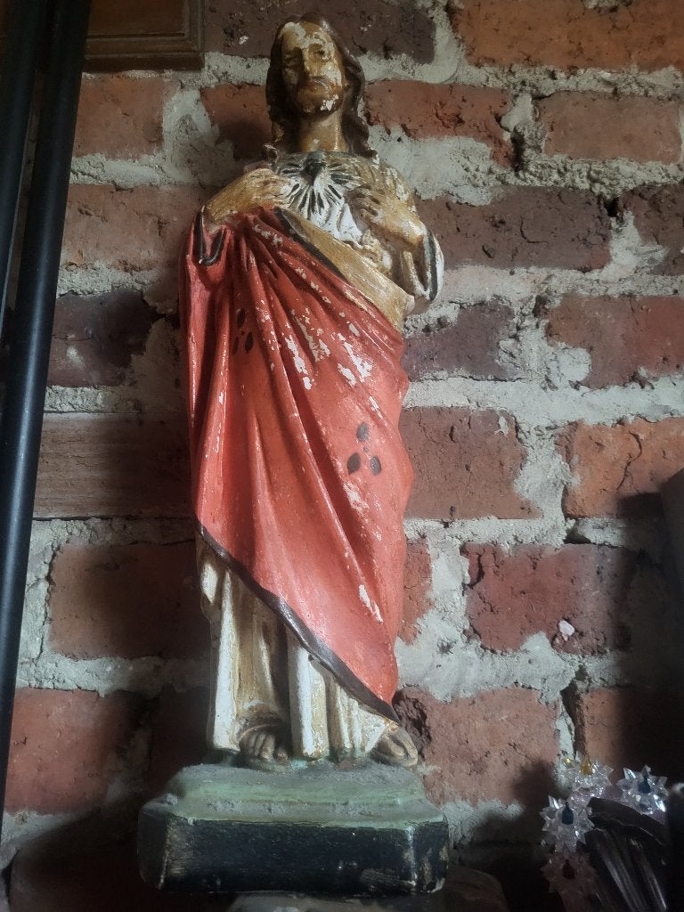 Christus gipsen beeld, Antiek en Kunst, Ophalen of Verzenden