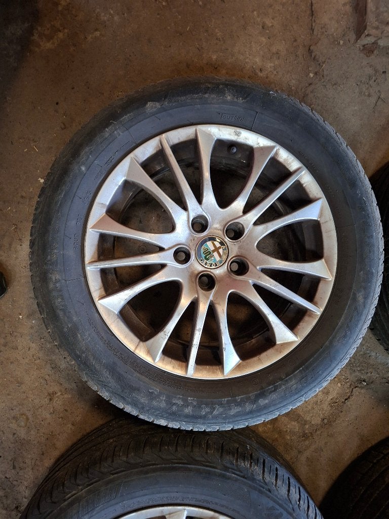 4 jantes origine Alfa Roméo 159, Autos : Pièces & Accessoires, 16 pouces, Pneus été, Enlèvement, Utilisé