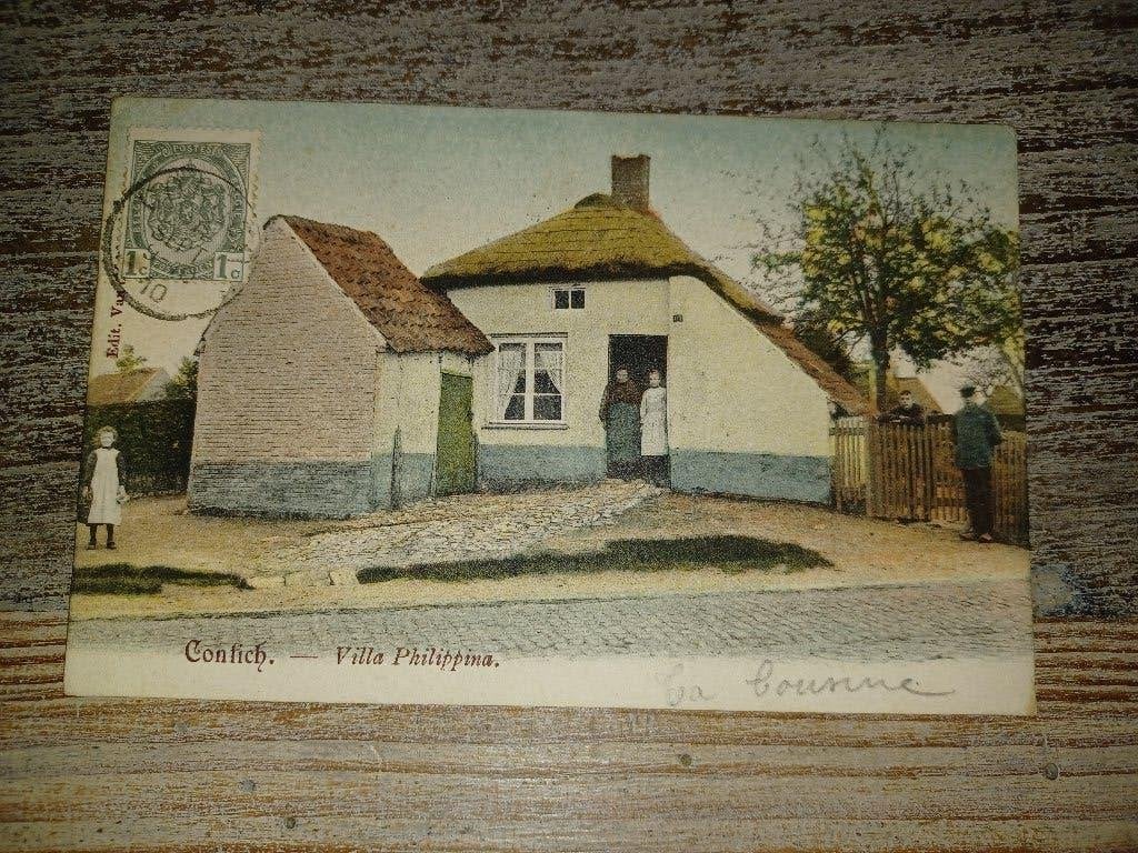 kontich pk cpa villa philippina, Ophalen of Verzenden, Voor 1920, Gelopen, Antwerpen