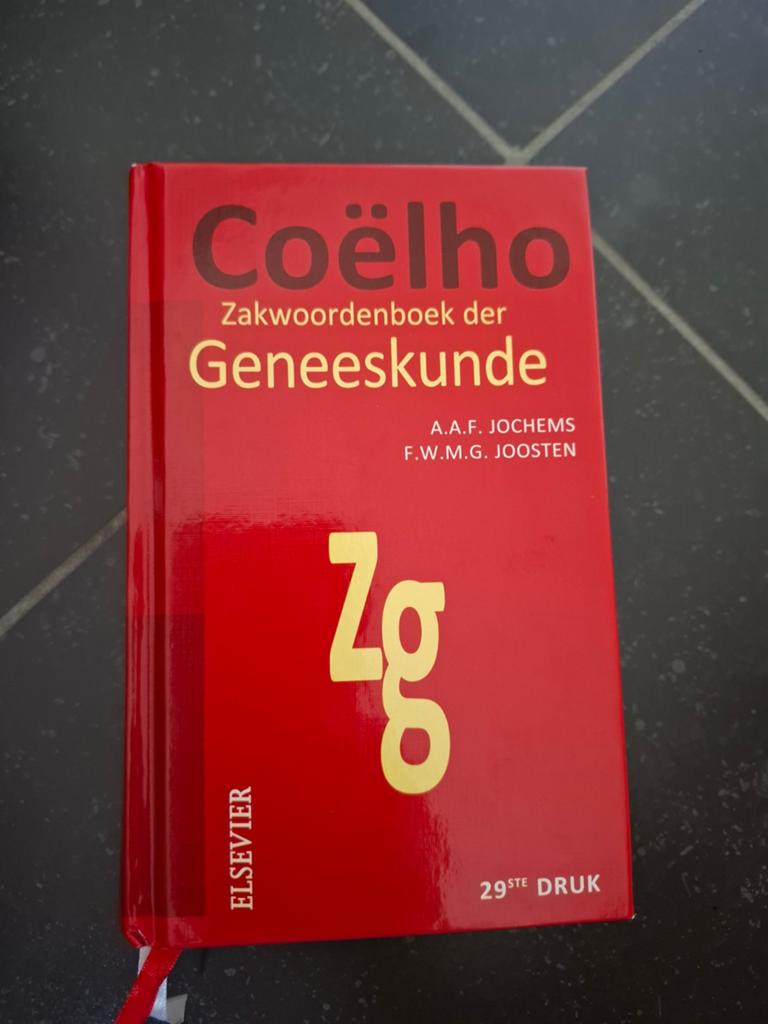 Coëlho Zakwoordenboek der Geneeskunde, Livres, Enlèvement, ... Coelho