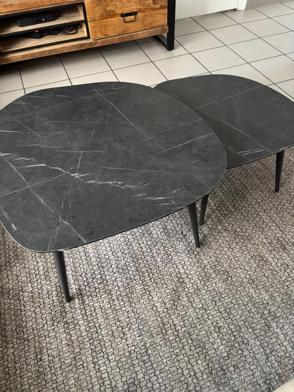Salontafel tweedelig zo goed als nieuw, Ophalen, Zo goed als nieuw