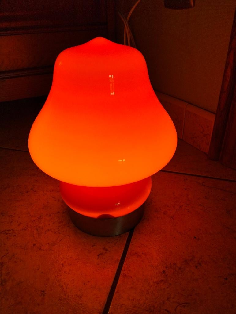 Vintage nachtlamp oranje, Ophalen, Huis en Inrichting