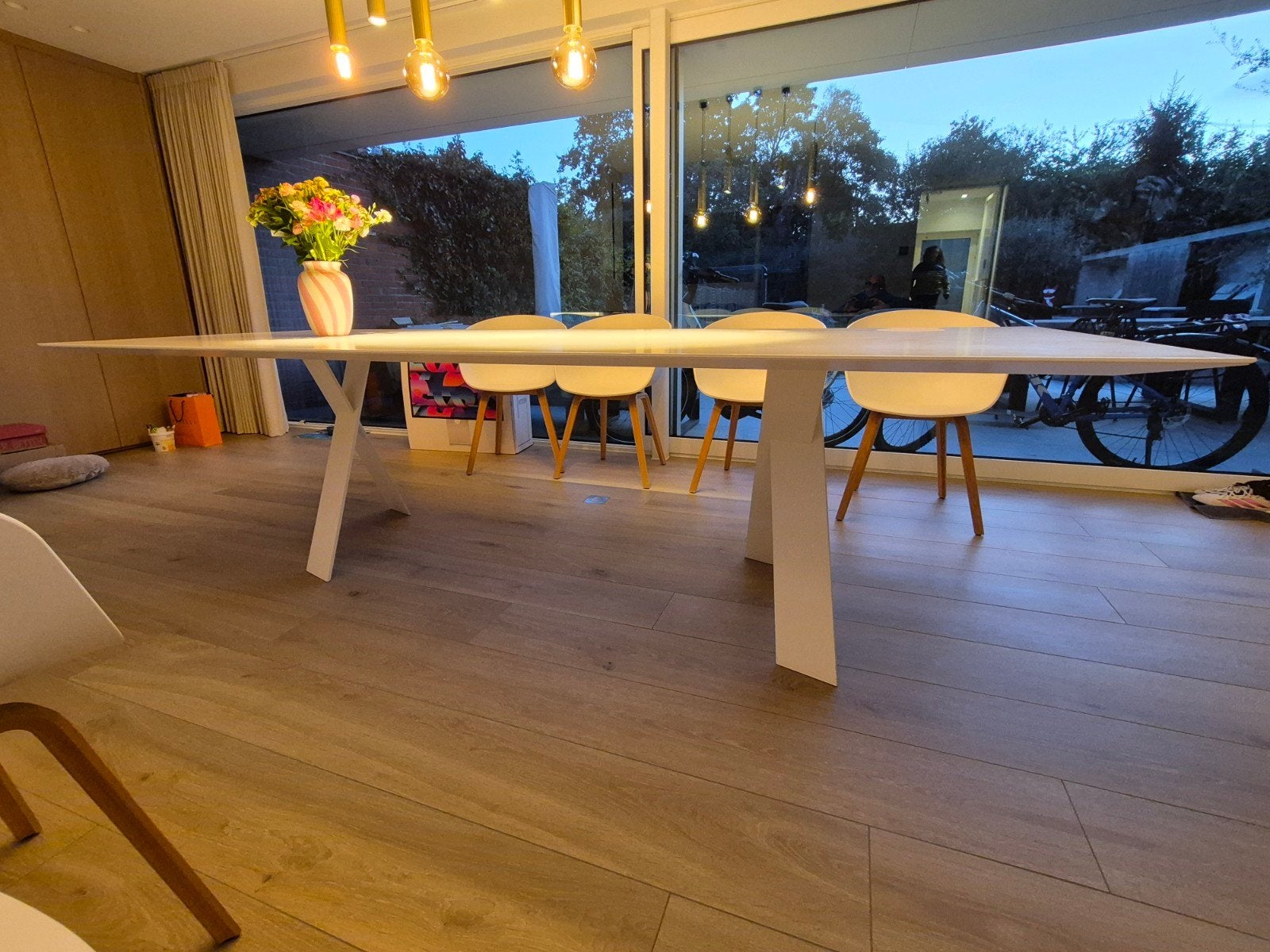 moderne tafel, Huis en Inrichting, Ophalen, Kunststof, 200 cm of meer, 50 tot 100 cm