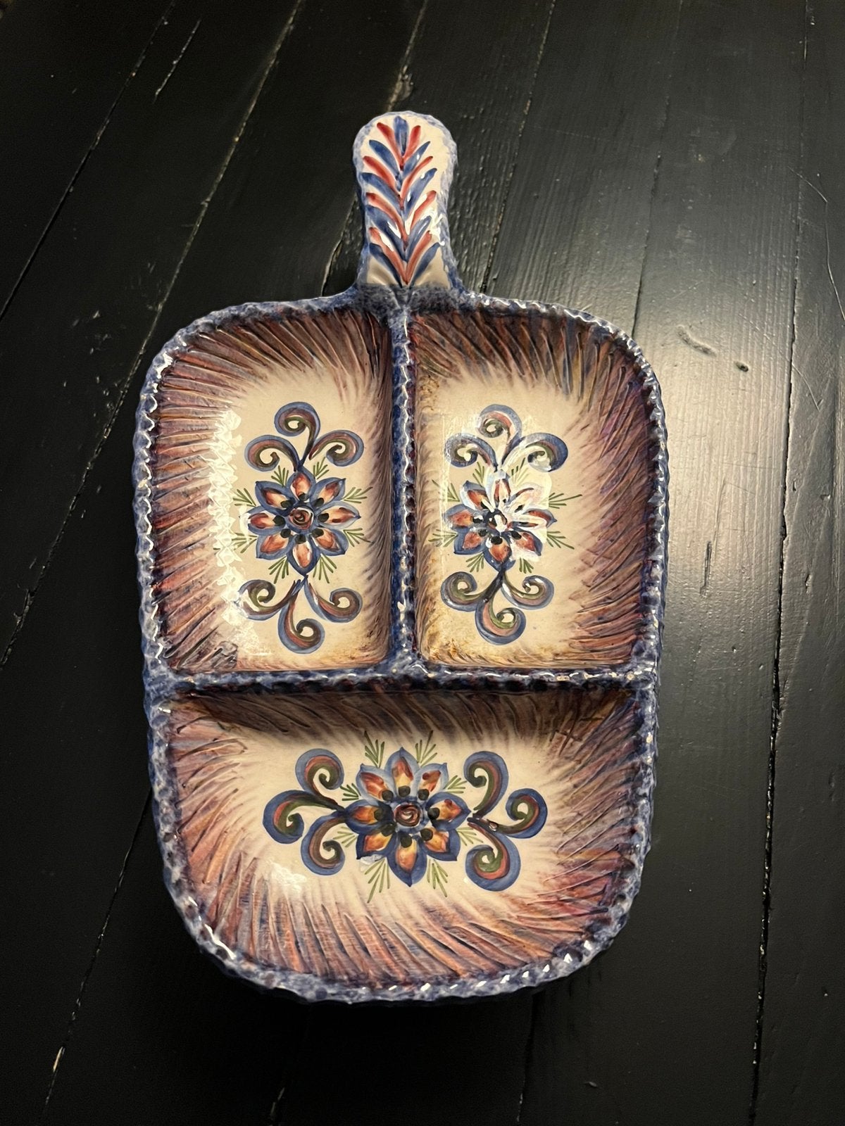 Poterie Leray de Rochefort-en-Terre peinte à la main., Enlèvement