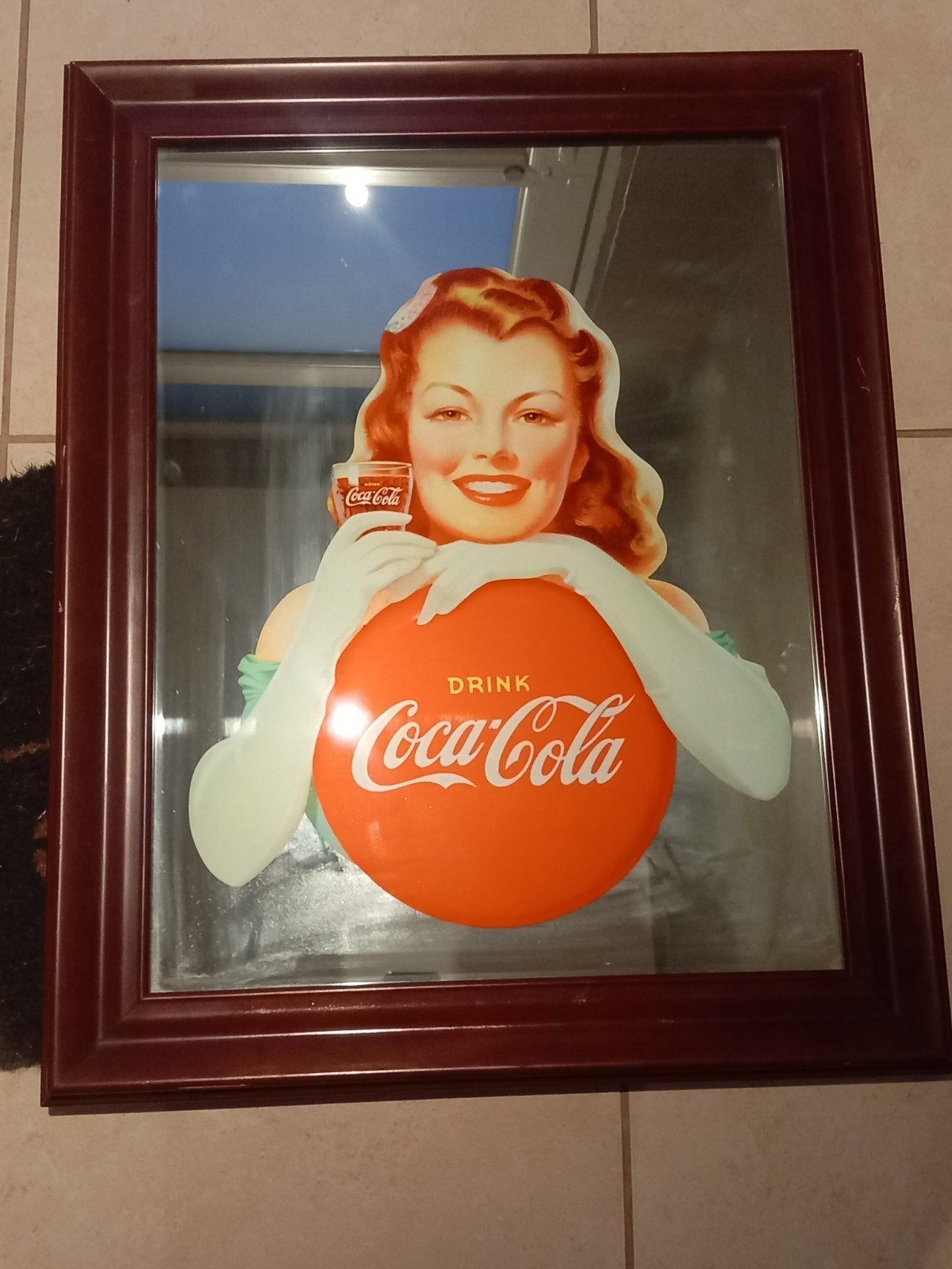 coca cola spiegel reclame, Verzamelen, Ophalen