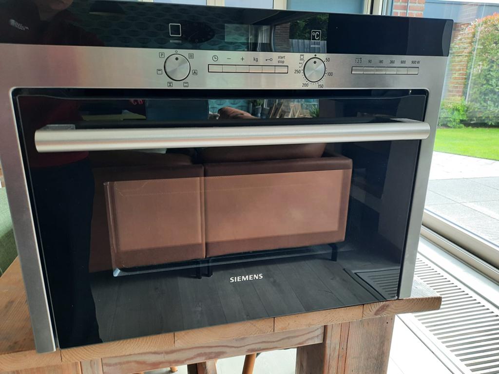 Siemens compacte bakoven met magnetron, Electroménager, Fours, Encastré, Siemens, Comme neuf, Enlèvement