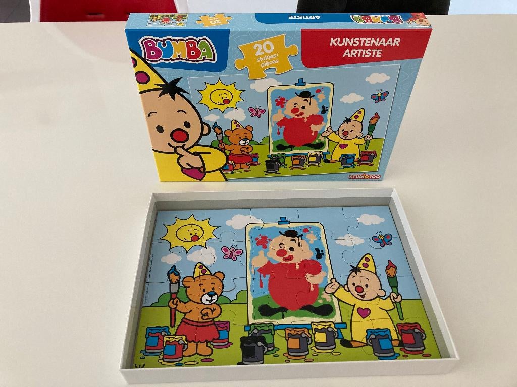 Puzzel Bumba - Kunstenaar/Artiste - 20 stukjes, Ophalen of Verzenden, 10 tot 50 stukjes, Zo goed als nieuw, 6 maanden tot 2 jaar
