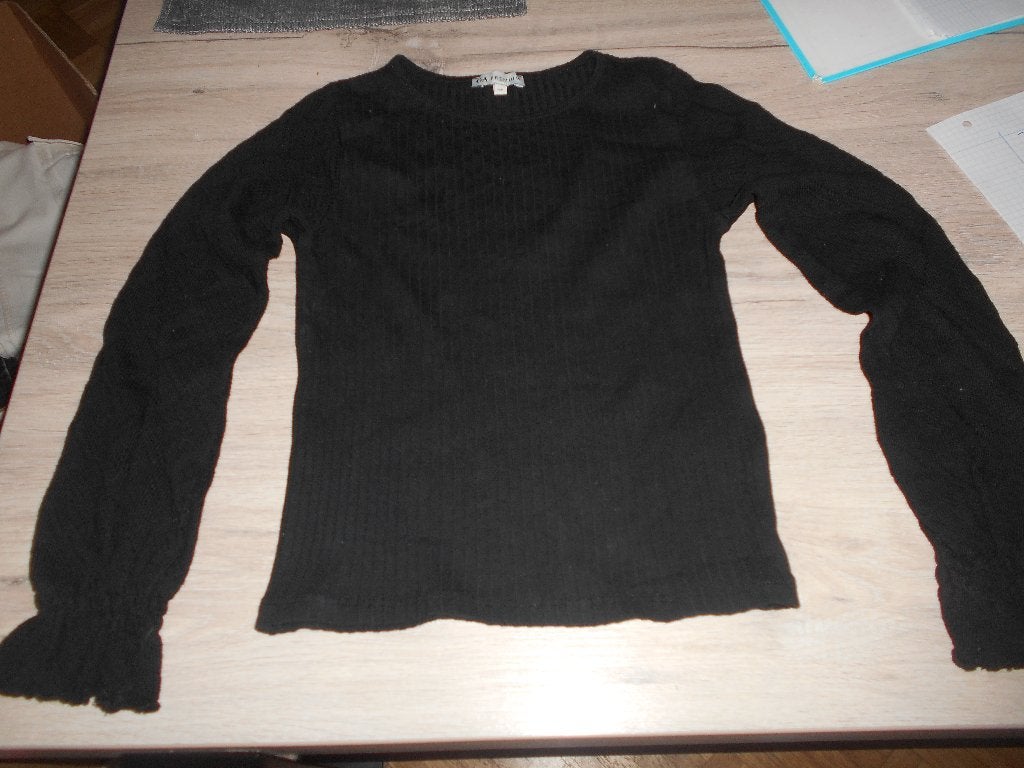 zwart trui longsleeve maat 140 c&a, Kinderen en Baby's, Kinderkleding | Maat 140, C&A, Meisje, Ophalen of Verzenden, Zo goed als nieuw