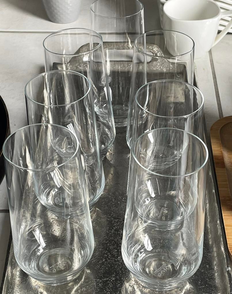 Villeroy en boch waterglazen 7 stuks, Verzamelen, Ophalen of Verzenden, Zo goed als nieuw, Waterglas