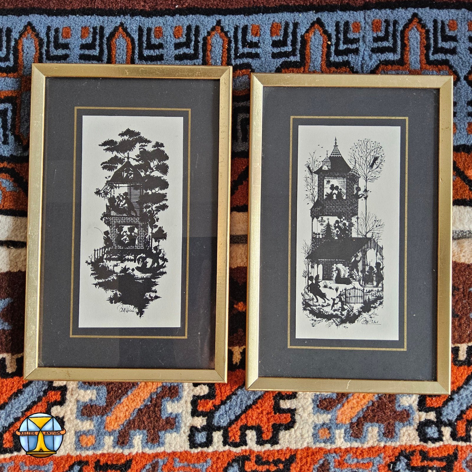 Vintage Deense lithografie Bjorn Wiinblad 4 jaargetijden, Antiek en Kunst, Kunst | Litho's en Zeefdrukken, Ophalen of Verzenden