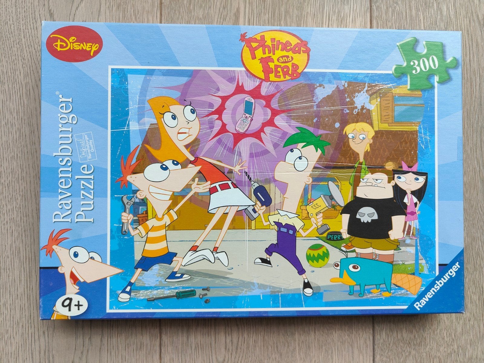 Puzzel 300 stuks Phineas & Fred, Ophalen of Verzenden, Meer dan 50 stukjes, Gebruikt, 6 jaar of ouder