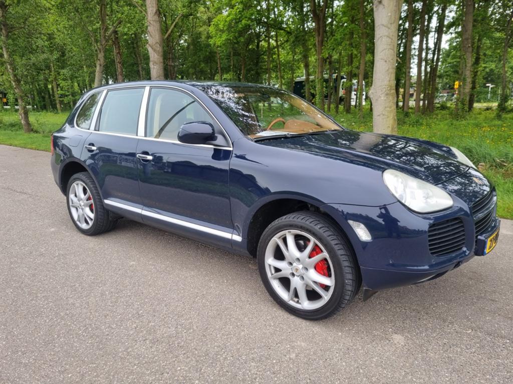 Porsche Cayenne 4.5 Turbo Tiptronic S 2003 Blauw, Auto's, Automaat, Cayenne, Blauw, Bedrijf