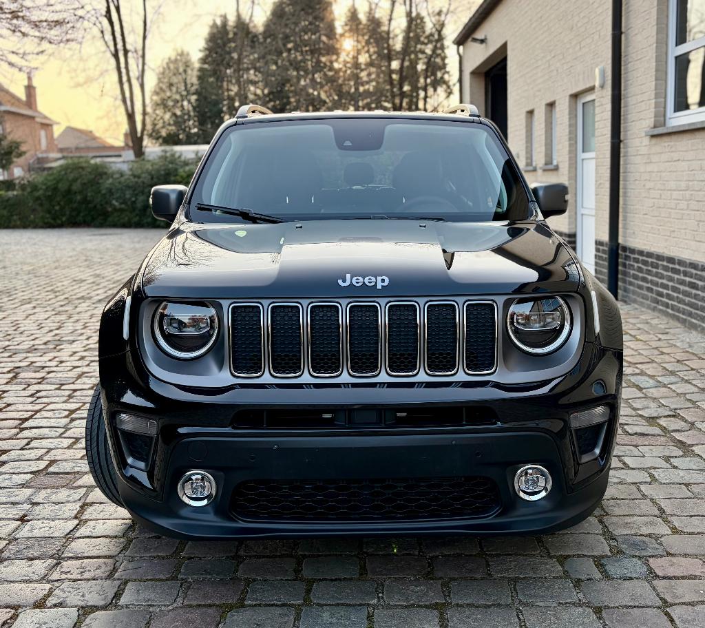 Jeep Renegade 1.3 T4 Limited Automaat ### 55000 km ###, Stof, 4 cilinders, Zwart, 5 zetels