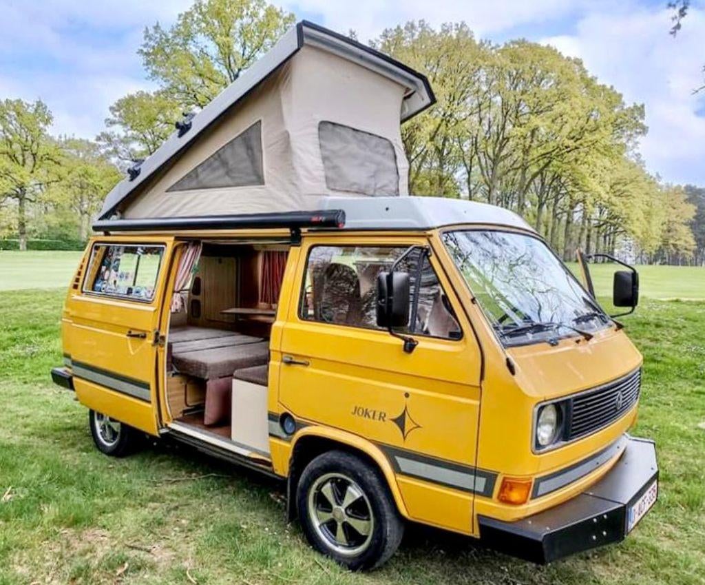 VW T3 Westfalia JOKER (1980), Auto's, Volkswagen, 4 deurs, Stof, Luifel, Geel