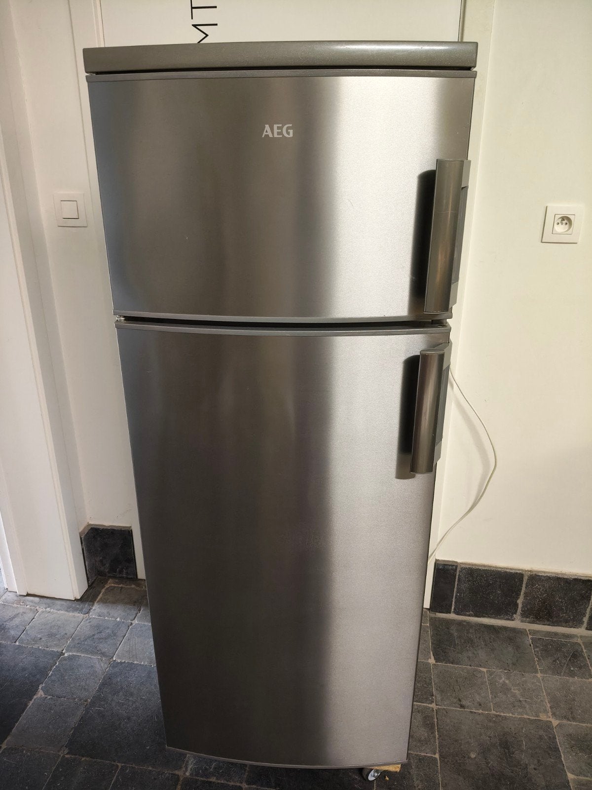 AEG koel-vriescombinatie inox – A++, Enlèvement