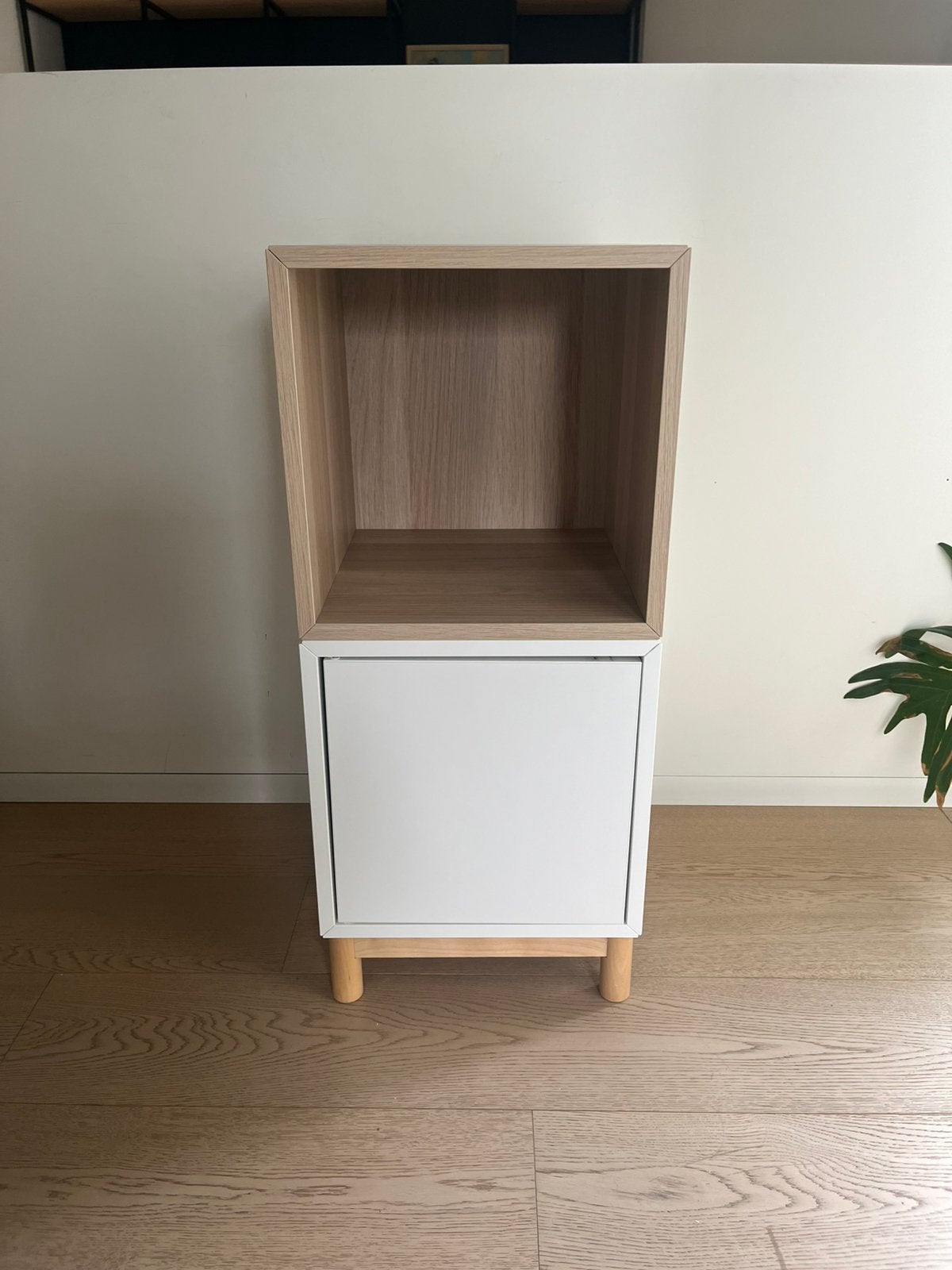 Klein kastje Eket Ikea, wit en eik, Huis en Inrichting, Ophalen, Gebruikt, Minder dan 45 cm, 70 cm of meer