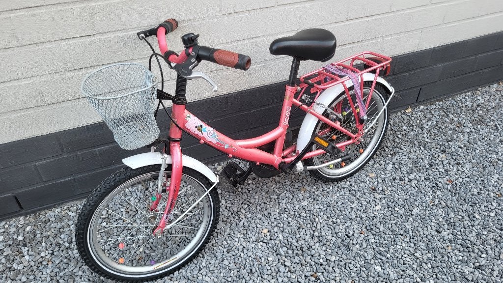 Meisjesfiets met mandje 18inch, Vélos & Vélomoteurs, Vélos | Filles, Frein sur jante, Loekie, 18 pouces, Enlèvement