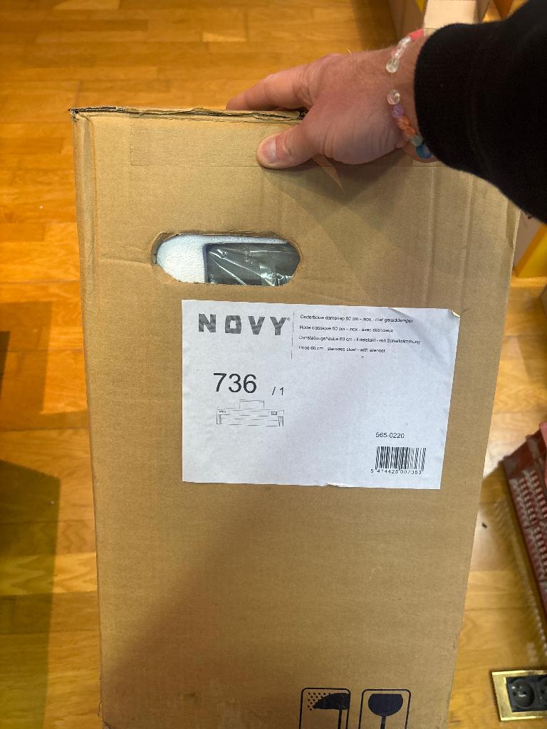 Novy Dampkap, Elektronische apparatuur, Ophalen, Nieuw, Onderbouw afzuigkap