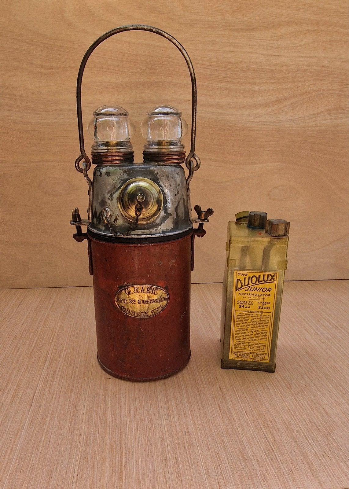 Zeldzame 1930s C. Rask Duolux Junior boeilamp, Ophalen of Verzenden