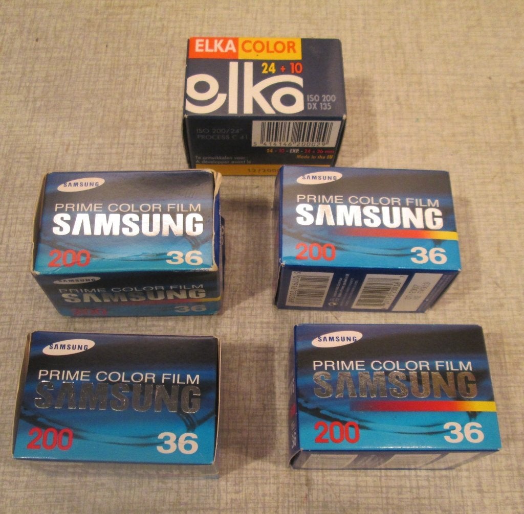 4x Nieuwe Samsung Prime Film 35mm Color Negative 200, Ophalen of Verzenden, Overige typen