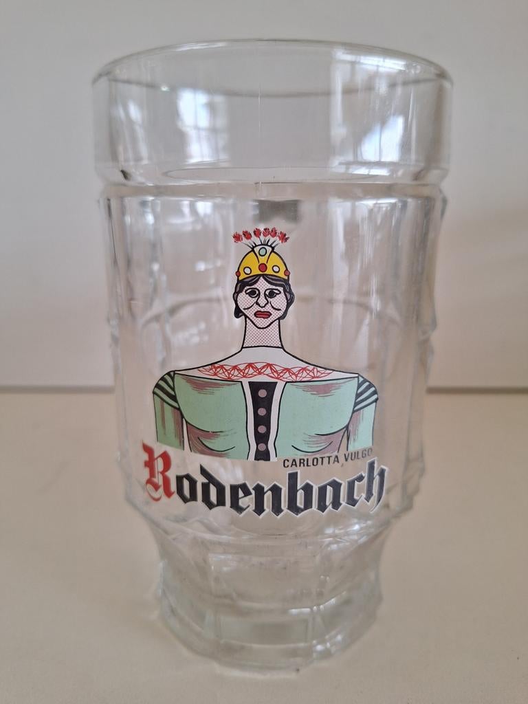 0,5 liter glazen bier pot brouwerij Rodenbach Roeselare, Verzamelen, Biermerken, Ophalen of Verzenden