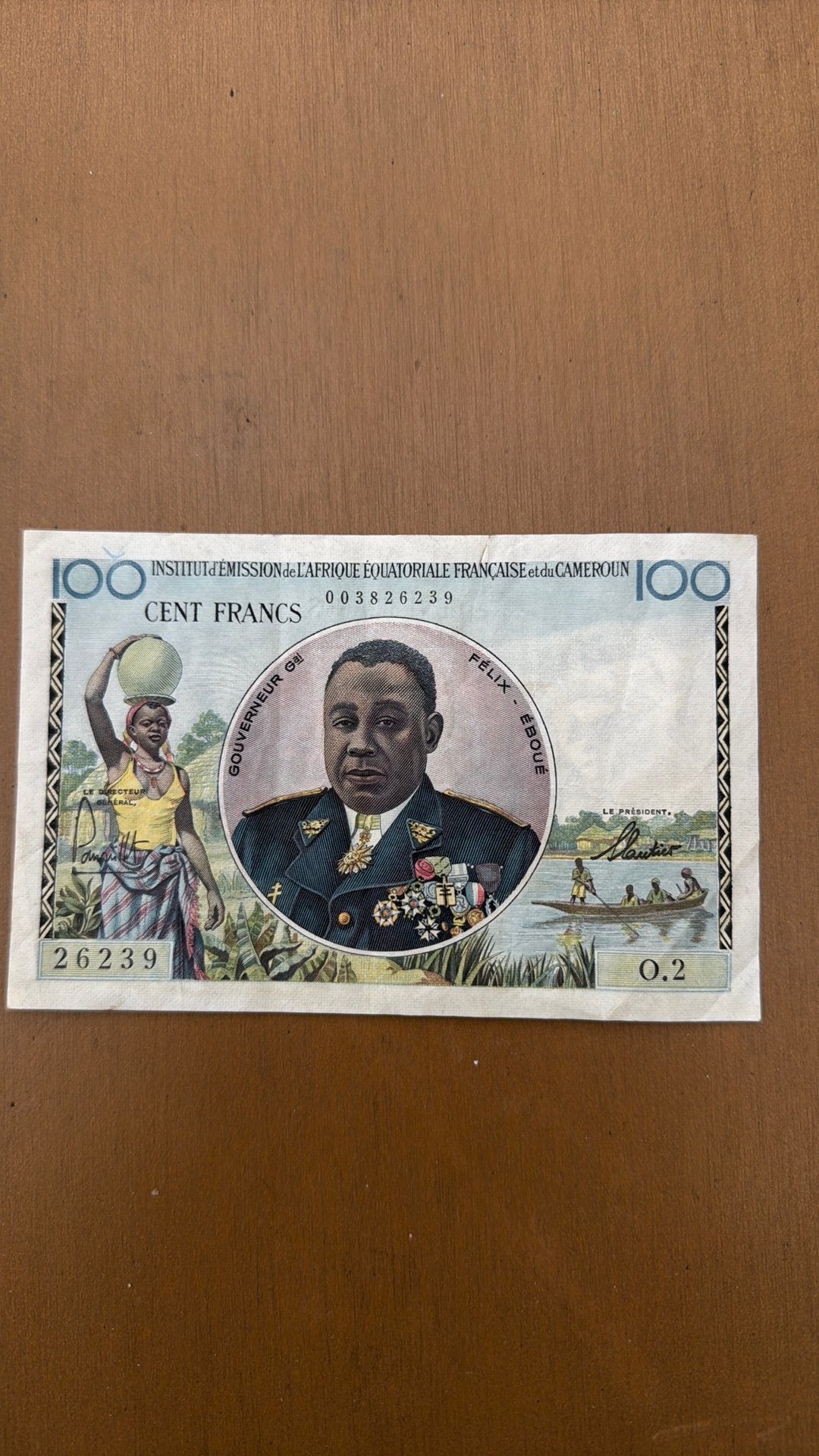 Cents francs institut d’emission d’afrique equatoriale, Enlèvement ou Envoi