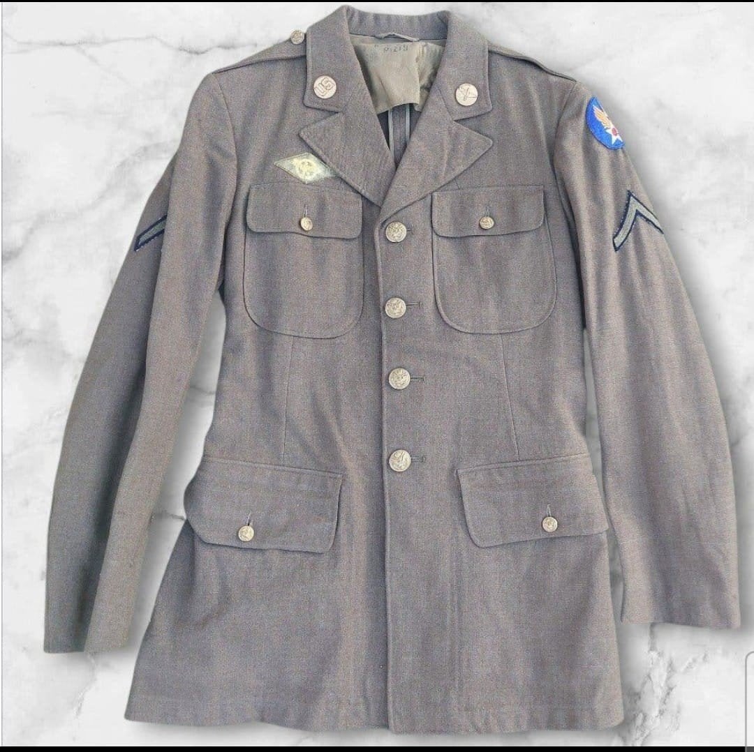 Veste d'uniforme de classe A de la USAAF WW2 First Air Force, Enlèvement ou Envoi, Armée de l'air, Vêtements ou Chaussures
