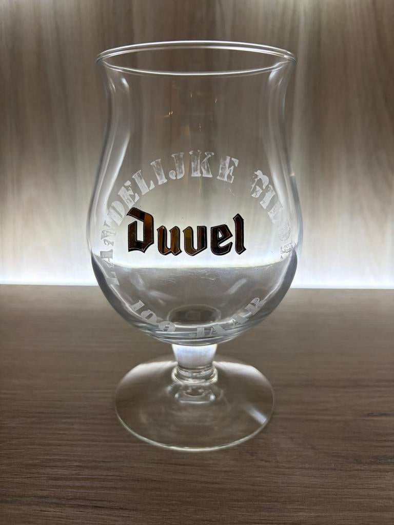 Duvel glas Landelijke Gilde 100 jaar, Verzamelen, Biermerken, Ophalen of Verzenden, Zo goed als nieuw, Duvel