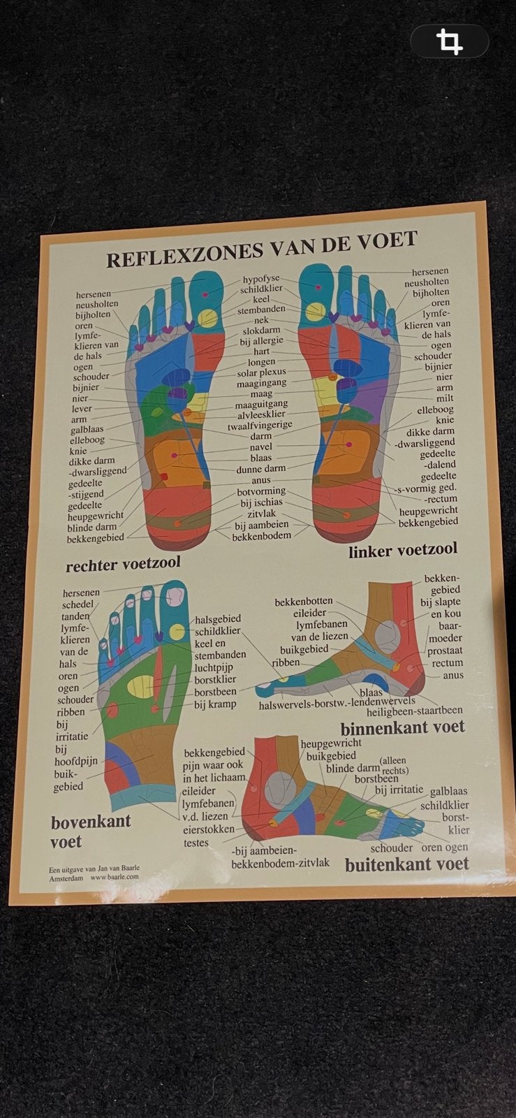 Voetreflexologie poster, Ophalen