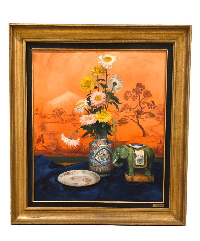 Peinture de genre orientale - A.Van Eeghem - Bruges, Enlèvement ou Envoi, Cadre spécial, Toile