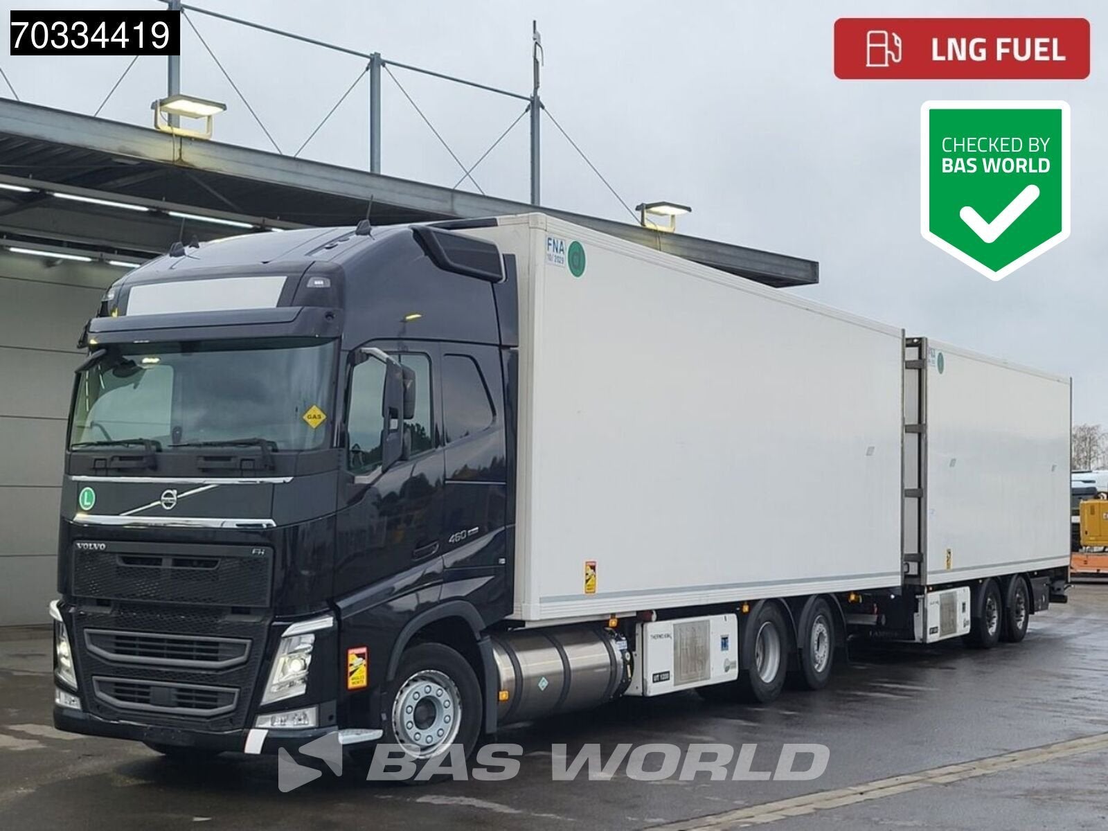 Volvo FH 460 6X2 Combi LNG engine! Thermo King UT 1200 coole, Autos, 460 ch, Euro 6, Entreprise, Automatique