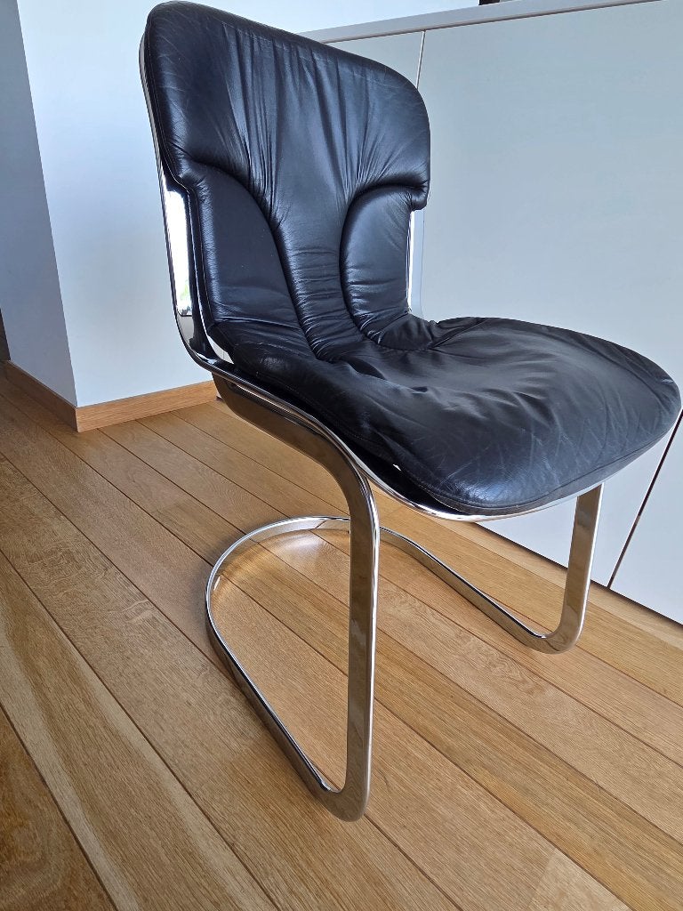 Willy Rizzo  stoel, Maison & Meubles, Enlèvement, Cuir