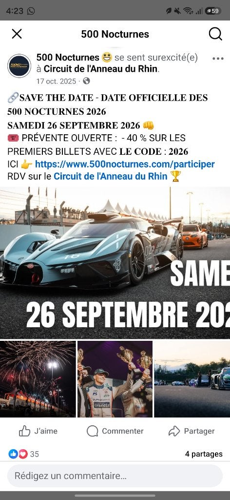 2 pass pour les nocturnes 500, Deux personnes