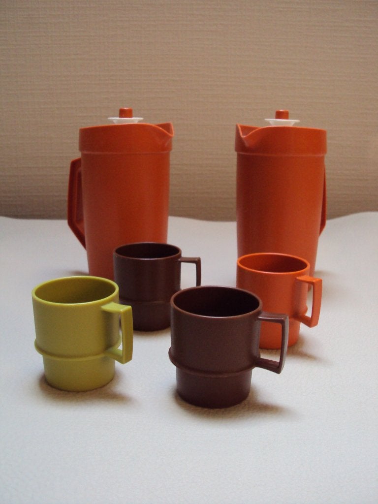 Dinette Tupperware vintage "mini party set" (6 stuks) 1979, Enlèvement ou Envoi