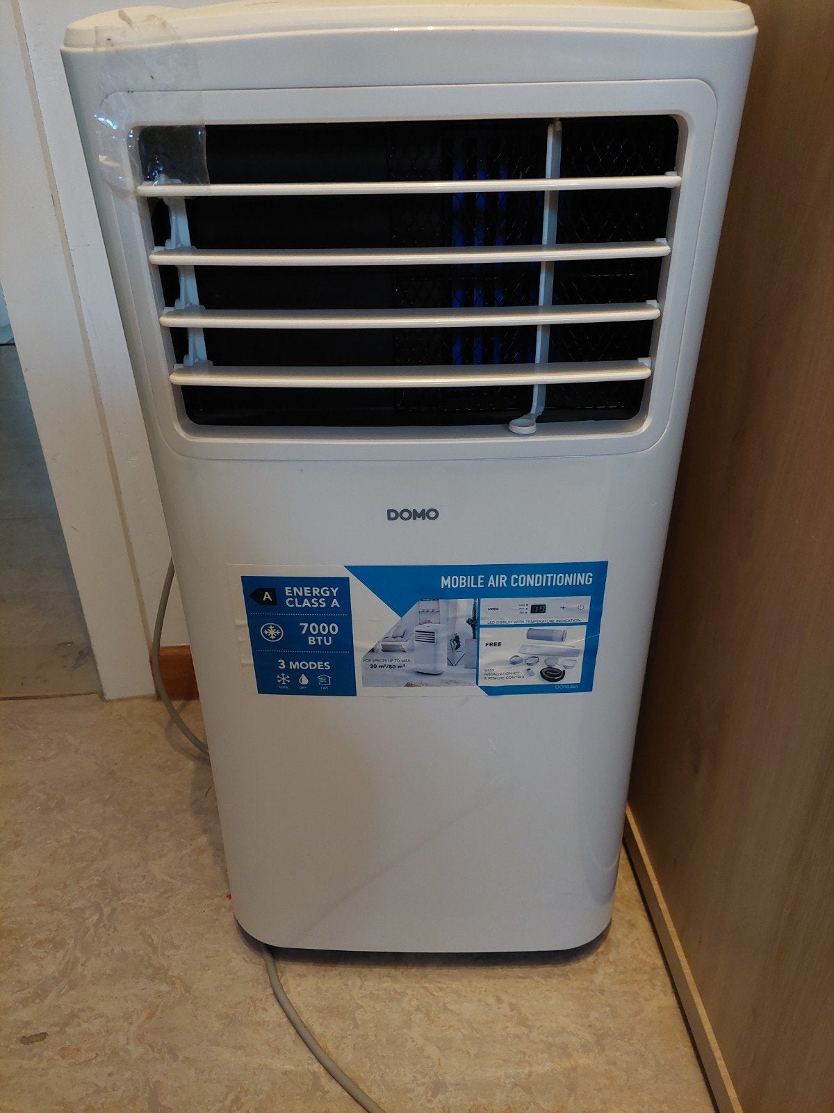 Mobiele airco  Domo, Elektronische apparatuur, Airco's, Ophalen, 3 snelheden of meer, Zo goed als nieuw, Koelen en Ontvochtigen