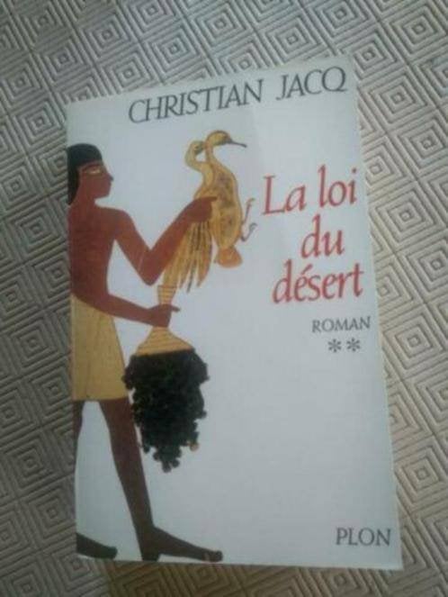 boek:la loi du désert +l'affaire Toutankhamon;Christian Jacq, Boeken, Taal | Frans, Ophalen of Verzenden, Zo goed als nieuw, Fictie