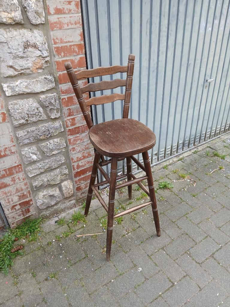 tabourets de bar (trois pièces), 3 tabourets, Enlèvement, Utilisé, Bois