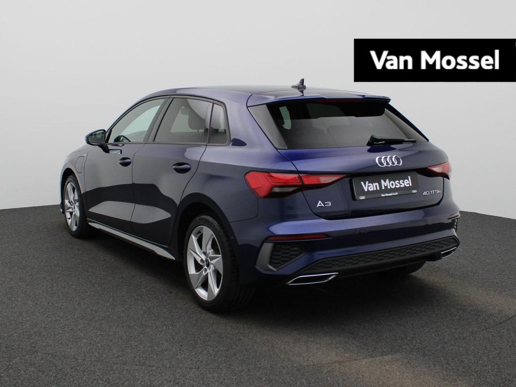 Audi A3 Sportback 1.5 40 TFSi e S tronic S line ZETELVERWARM, Auto's, Stof, Gebruikt, 4 cilinders, Blauw