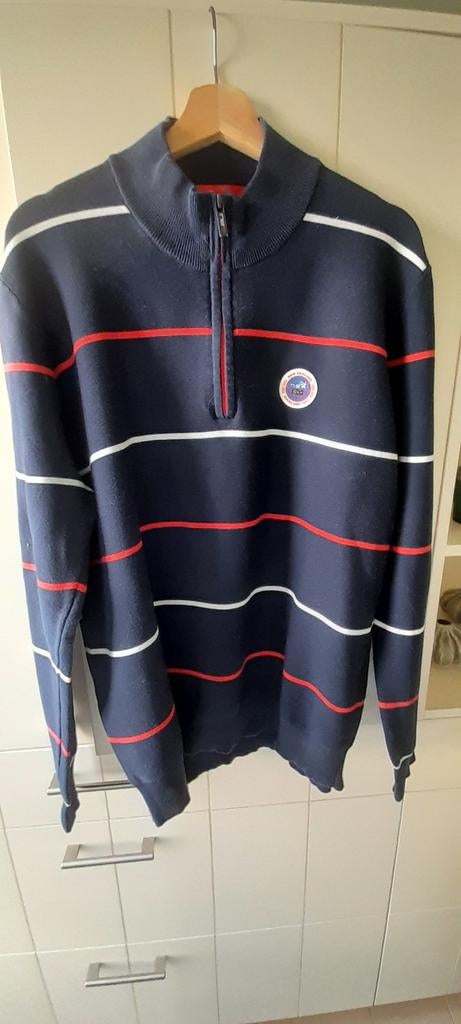 Donkerblauwe trui met strepen, merk: NZA, maat 3XL, Ophalen of Verzenden