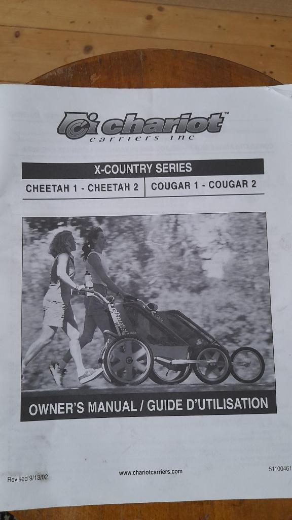 Fietskar Chariot Cougar voor twee kindjes, Ophalen, Gebruikt, Kinderkar, Opvouwbaar