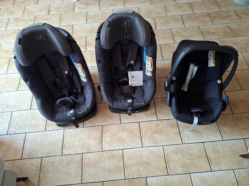 3 chaises/sièges enfant maxi cosi car m, Enfants & Bébés, Enlèvement, Dossier amovible, Maxi-Cosi, Utilisé