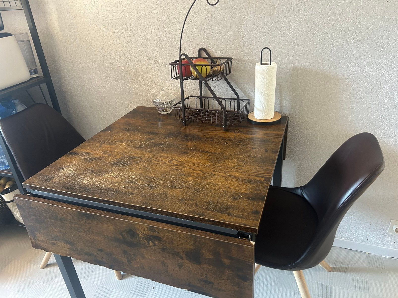 Keukentafel met 2 stoelen, Ophalen, Gebruikt, Minder dan 4 stoelen
