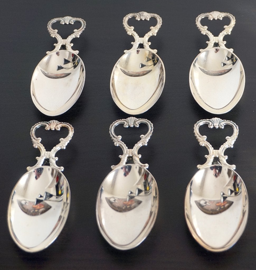 6 Cuillères de Présentation Olri en Argent, Enlèvement ou Envoi, Argent