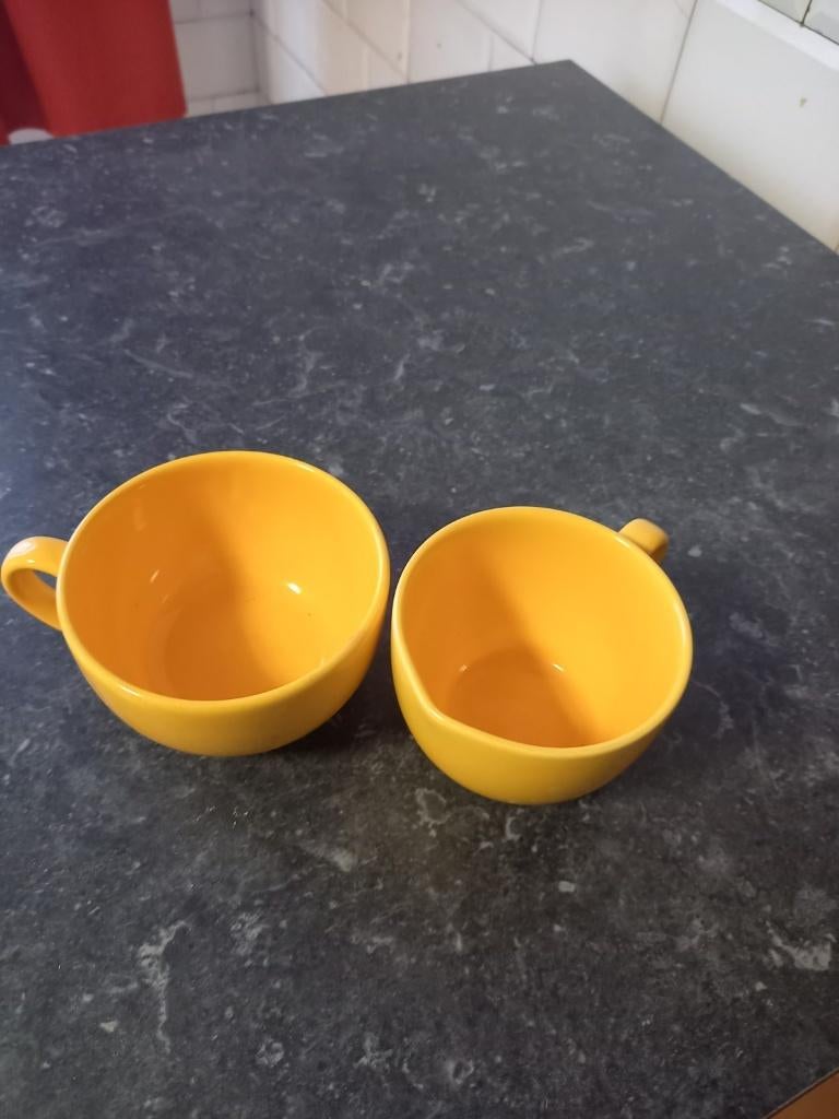 eenzame kopjes en bordjes, Huis en Inrichting, Keuken | Servies, Ophalen of Verzenden, Gebruikt, Kop(pen) en/of Schotel(s)