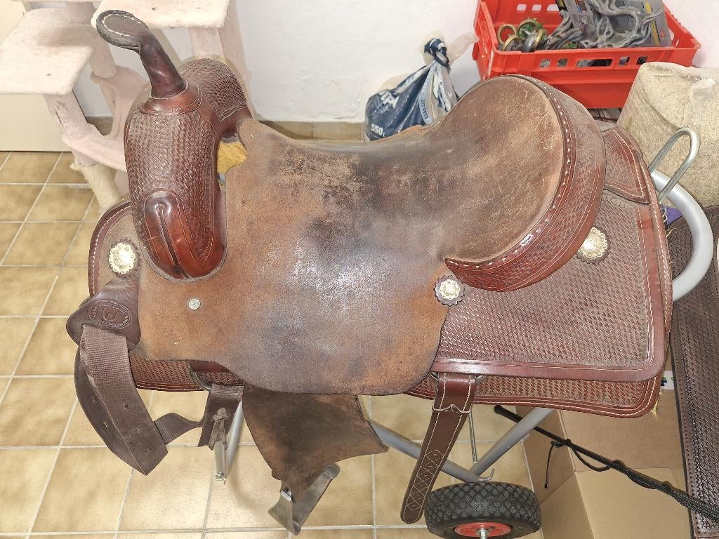 Western zadel, Dieren en Toebehoren, Ophalen, Gebruikt, Western