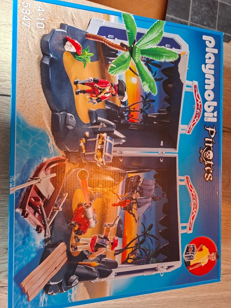 Playmobil 5347 Piraten schatkist (meeneembaar), Kinderen en Baby's, Speelgoed | Playmobil, Ophalen, Gebruikt, Complete set